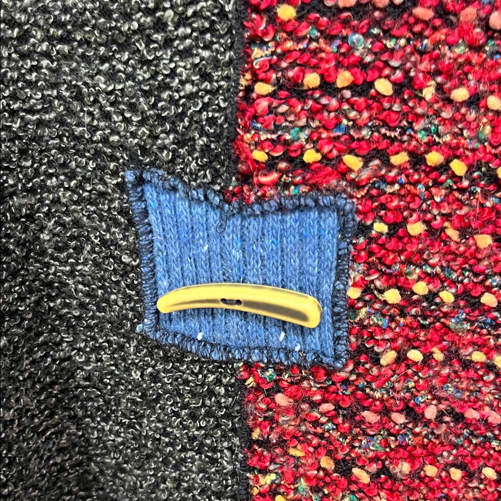 Hand Jive Multicolor Patchwork Sweater - image 3